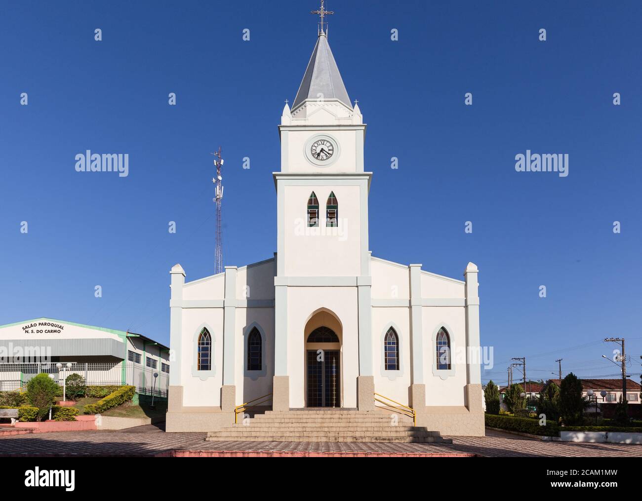 PLATINA, SP/ BRAZIL - November 2017: Church of 'Nossa Senhora do Carmo' Stock Photo