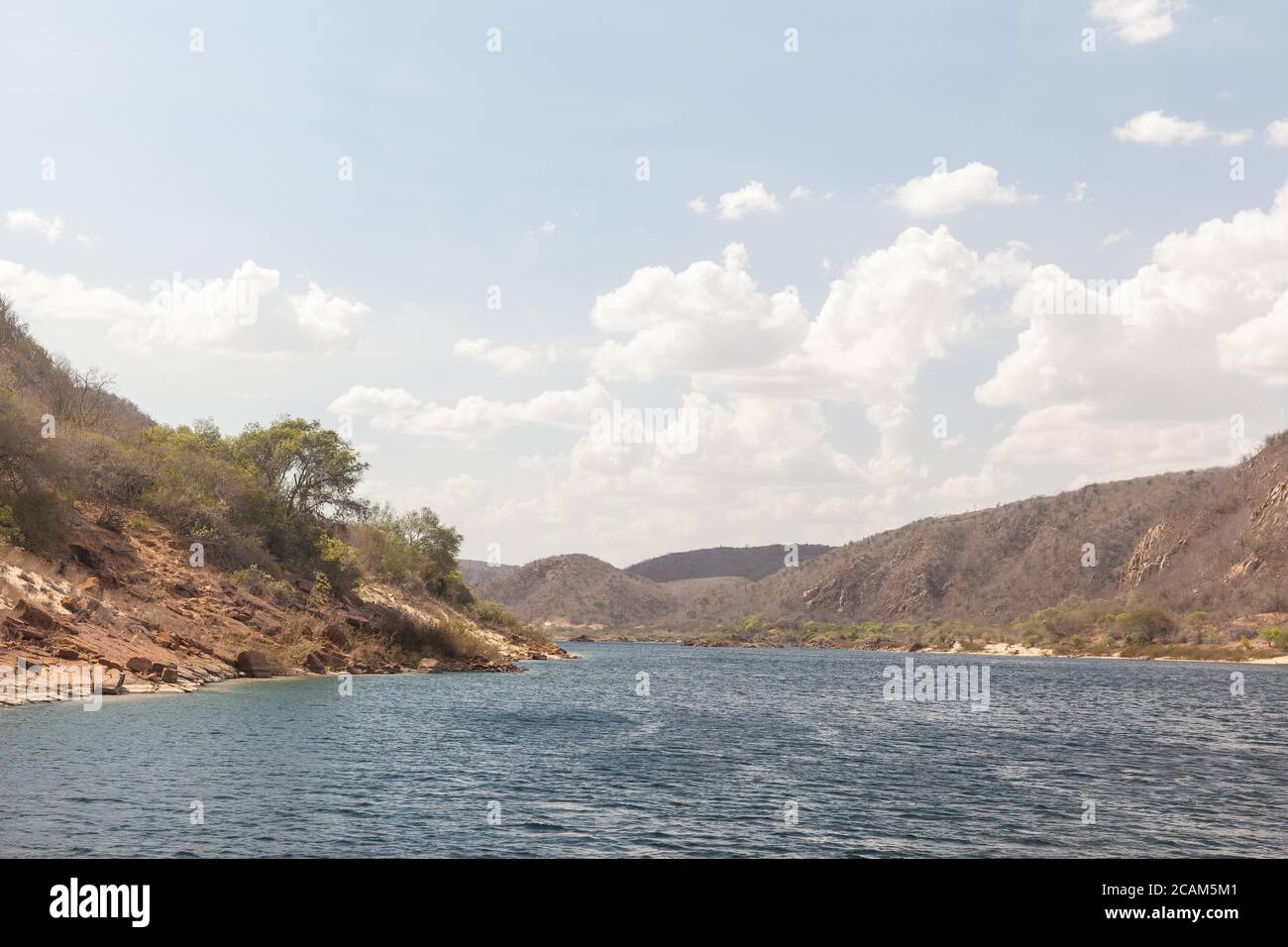 Navigating at Sao Francisco River, one of the most important rivers of 