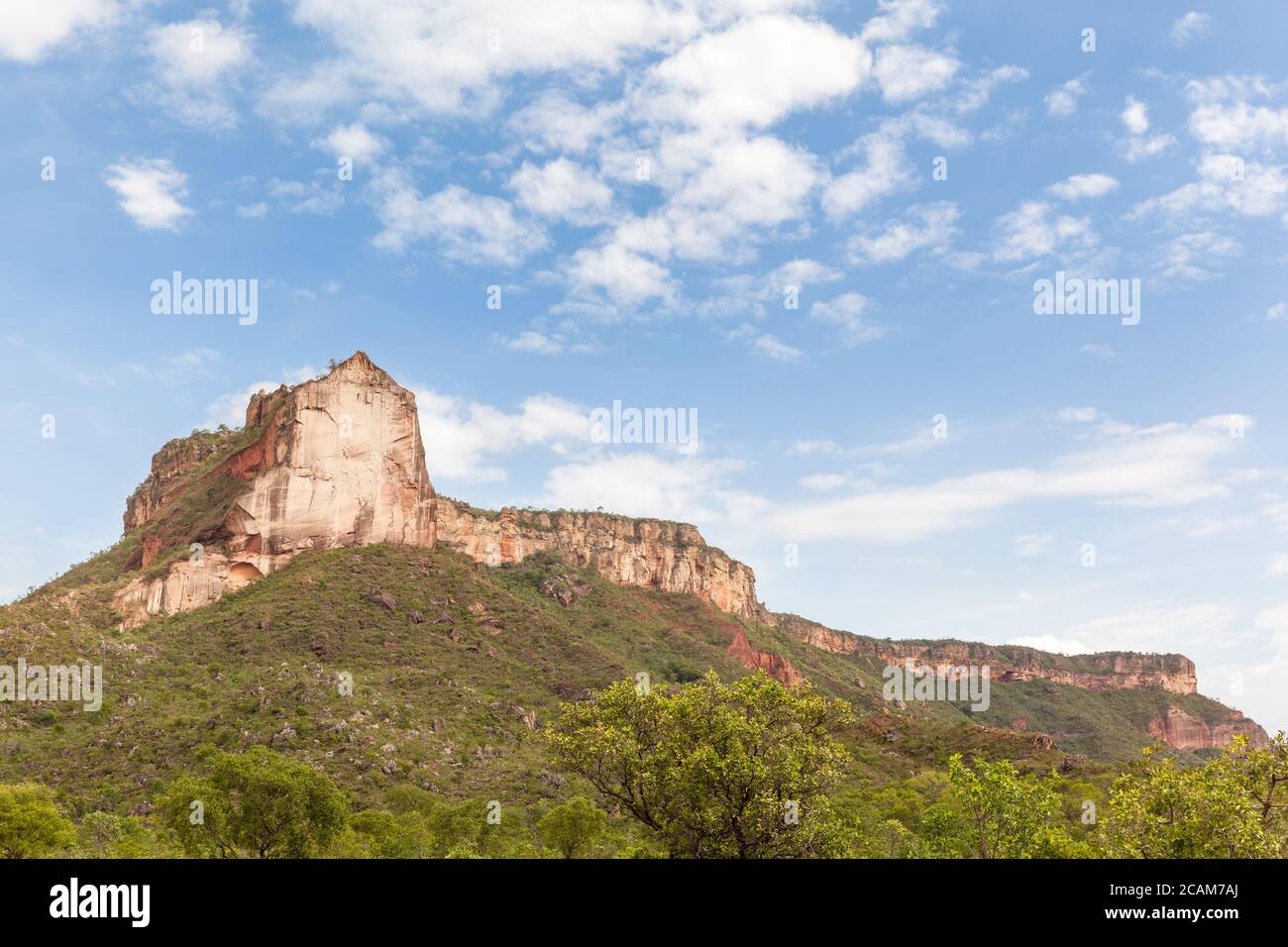 Sight of Cathedral Ridge -  Jalapao, Tocantins, Brazil Stock Photo
