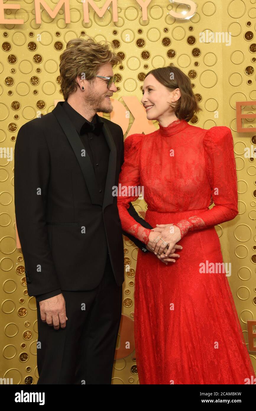 LOS ANGELES SEP 22 Renn Hawkey, Vera Farmiga at the Primetime Emmy