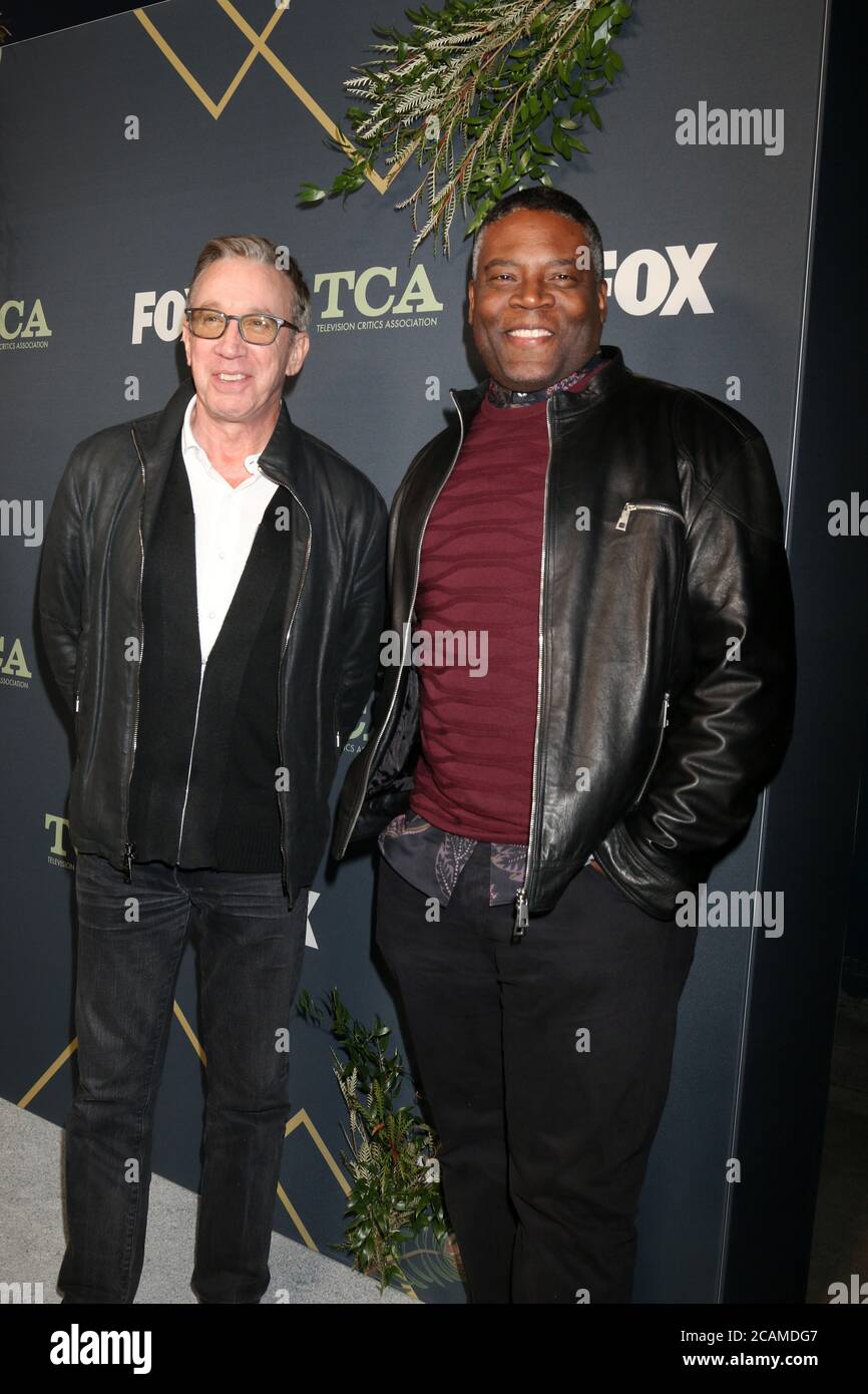 LOS ANGELES - FEB 1:  Tim Allen, Jonathan Adams at the FOX TCA All-Star Party at the Fig House on February 1, 2019 in Los Angeles, CA Stock Photo