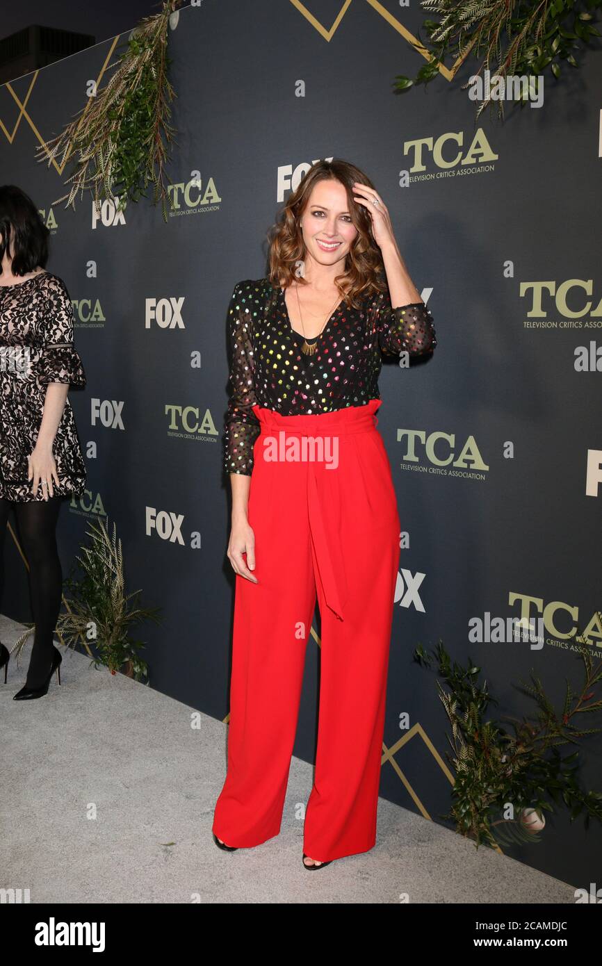 LOS ANGELES - FEB 1:  Amy Acker at the FOX TCA All-Star Party at the Fig House on February 1, 2019 in Los Angeles, CA Stock Photo
