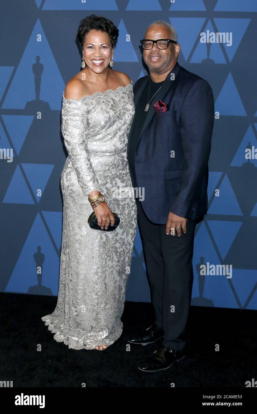 LOS ANGELES - OCT 27:  Robin Burgess, Terence Blanchard at the Governors Awards at the Dolby Theater on October 27, 2019 in Los Angeles, CA Stock Photo