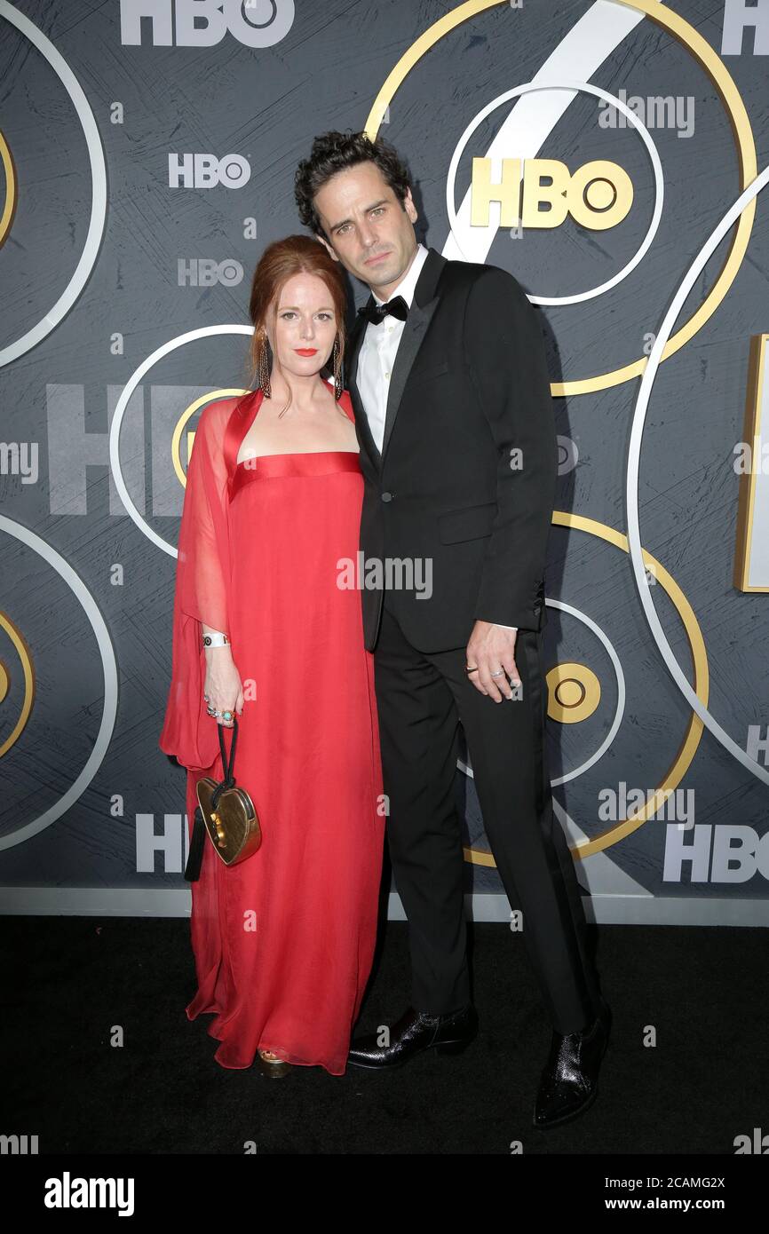 LOS ANGELES - SEP 22:  Andrea Sarubbi, Luke Kirby at the 2019 HBO Emmy After Party  at the Pacific Design Center on September 22, 2019 in West Hollywood, CA Stock Photo