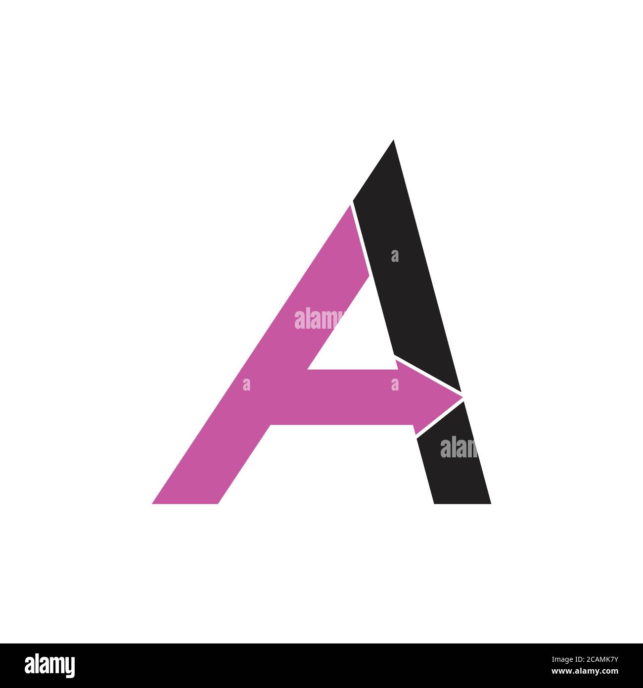 letter A arrow geometric simple logo vector Stock Vector Image & Art ...