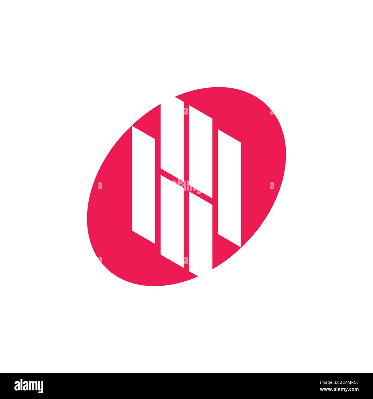 letter bq stripes geometric simple logo vector Stock Vector