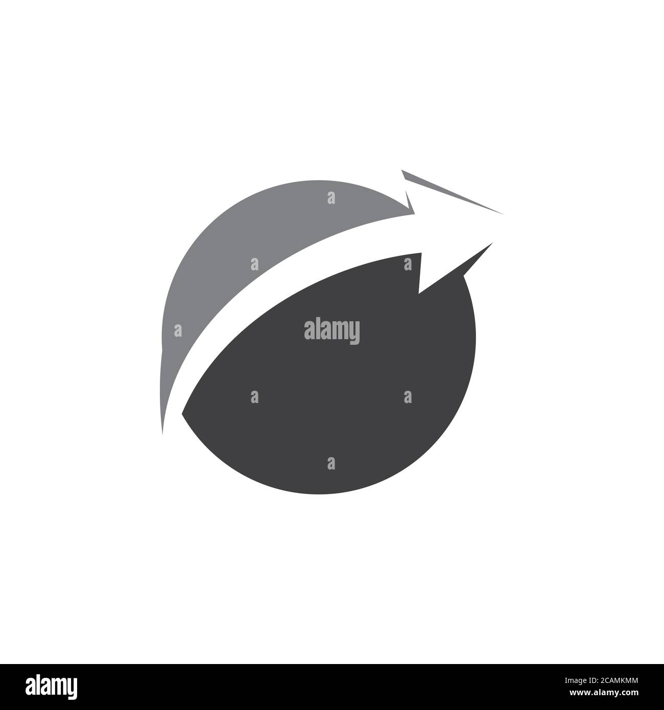 circle arrow planet simple geometric logo vector Stock Vector Image ...