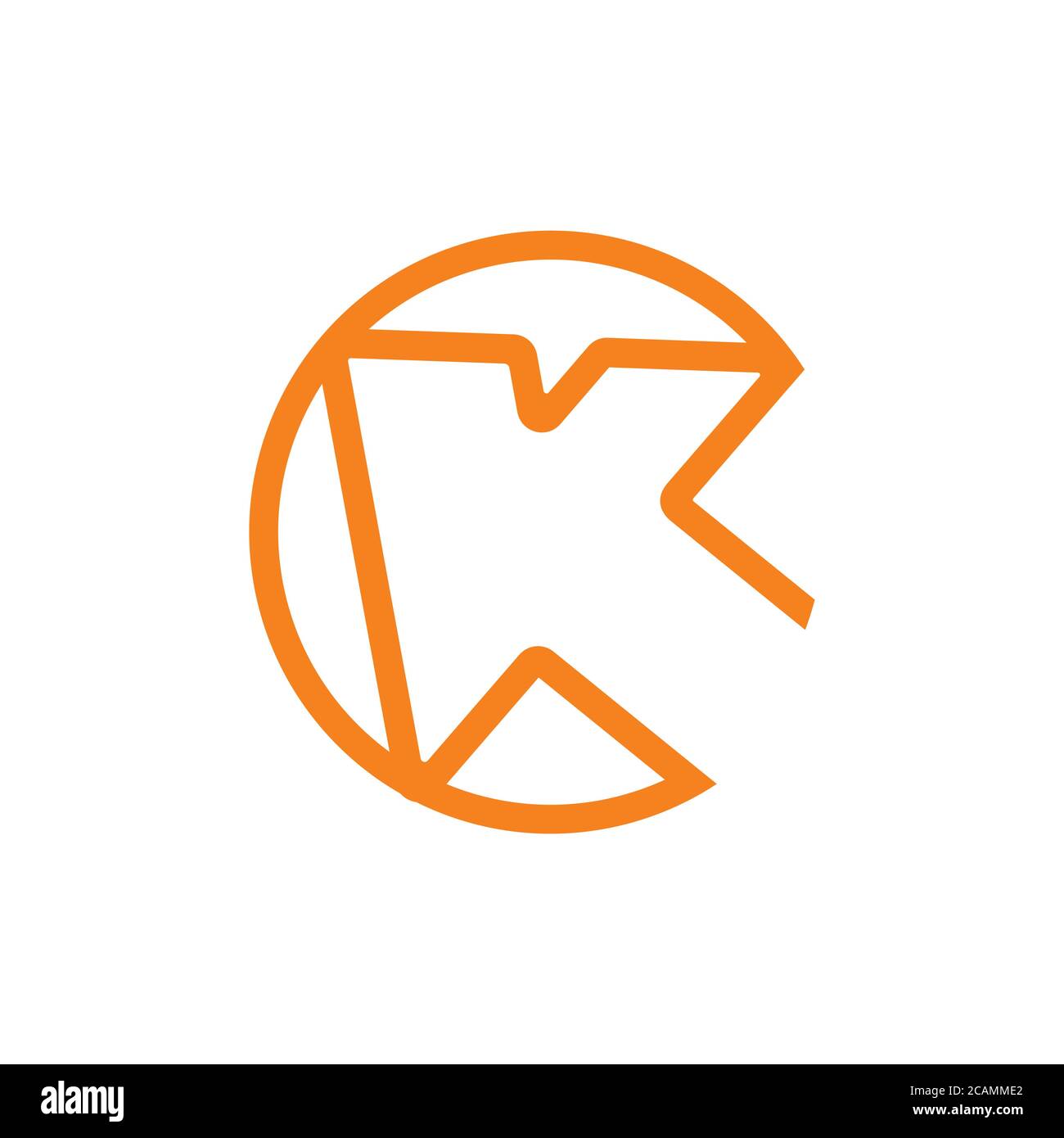 letter k arrow cursor logo vector Stock Vector Image & Art - Alamy