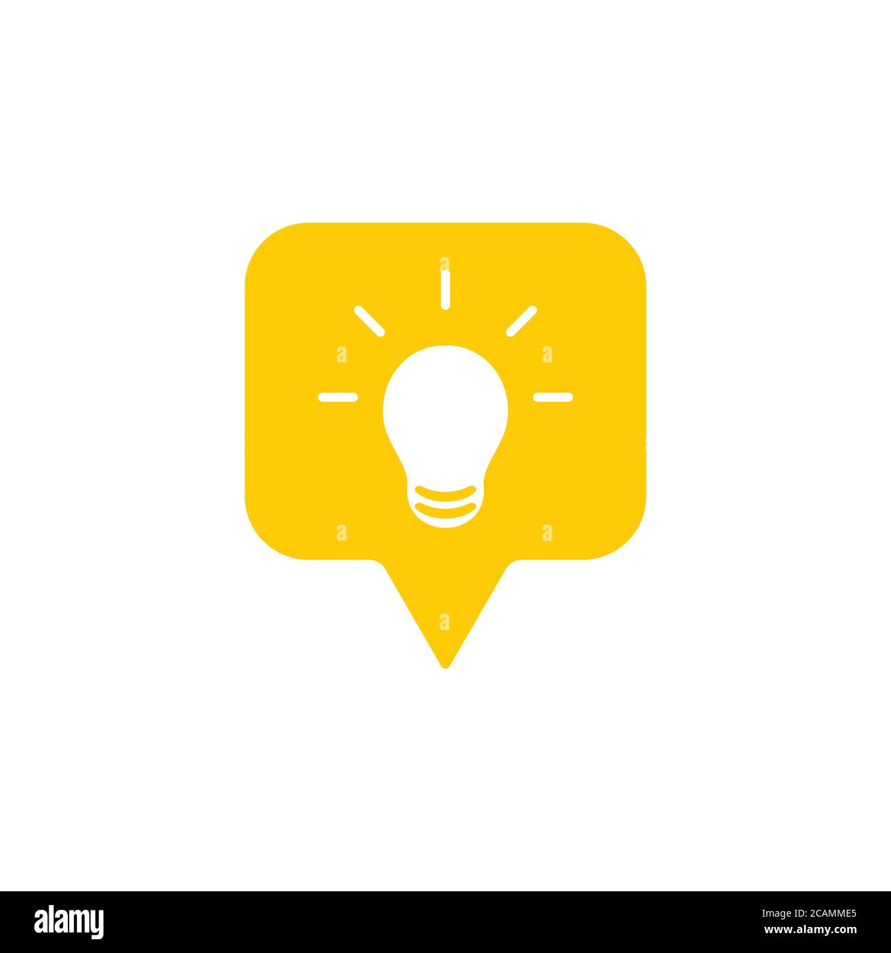idea light bulb talk design symbol vector Stock Vector