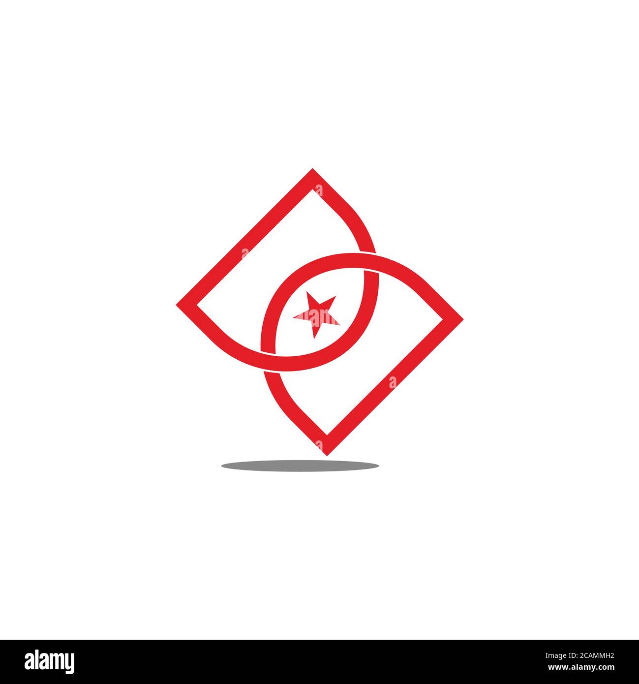 abstract letter dd infinity star geometric design vector Stock Vector