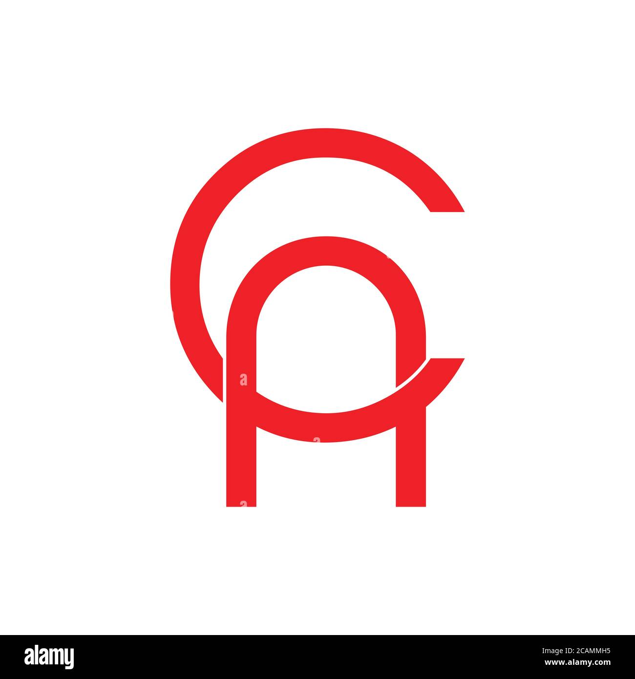 letter ca linked simple overlap logo vector Stock Vector Image & Art ...