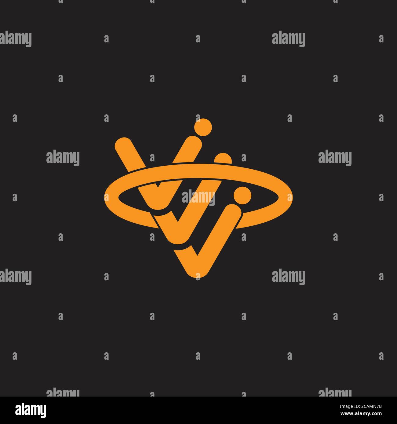 letter v circle motion design logo vector Stock Vector Image & Art - Alamy