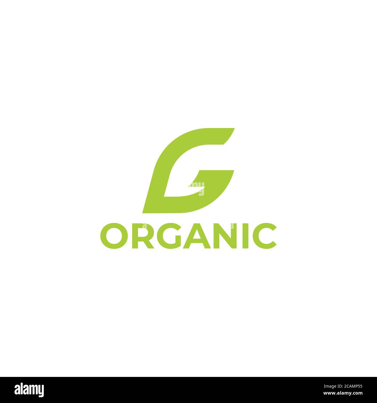 letter g leaf arrow geometric organic symbol logo vector Stock Vector ...