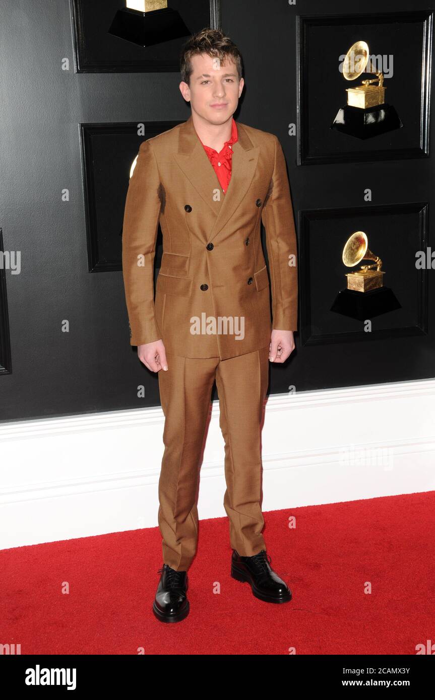 LOS ANGELES FEB 10 Charlie Puth at the 61st Grammy Awards at the