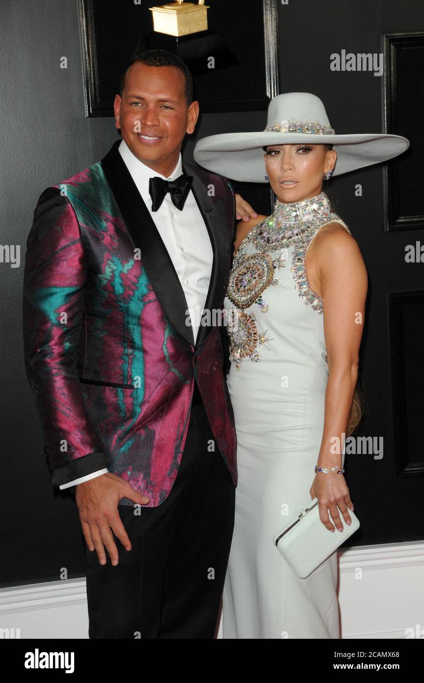Alex rodriguez and jennifer lopez hires stock photography and images