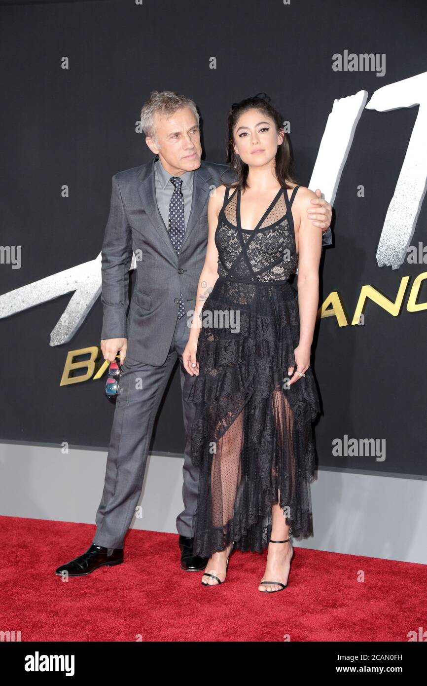 LOS ANGELES - DECEMBER 6: Presenters Christoph Waltz and Rosa Salazar  appear onstage at the 2018 Game Awards at the Microsoft Theater on December  6, 2018 in Los Angeles, California. (Photo by