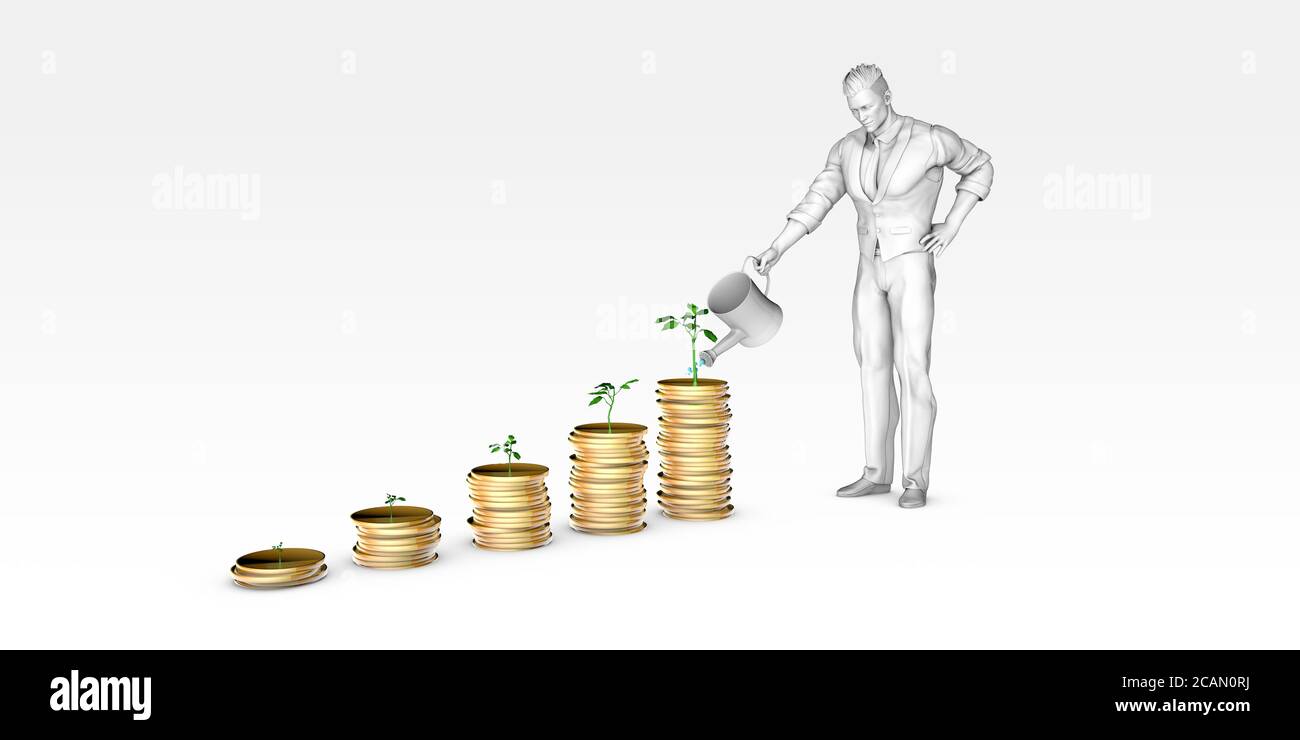 Wealth Management Concept for Financial Planning Long Term Stock Photo