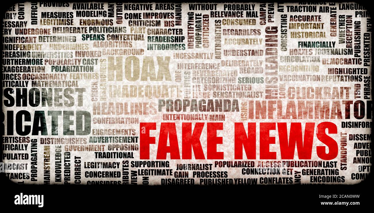 Fake News and Business Propaganda Hoax as a Concept Stock Photo - Alamy