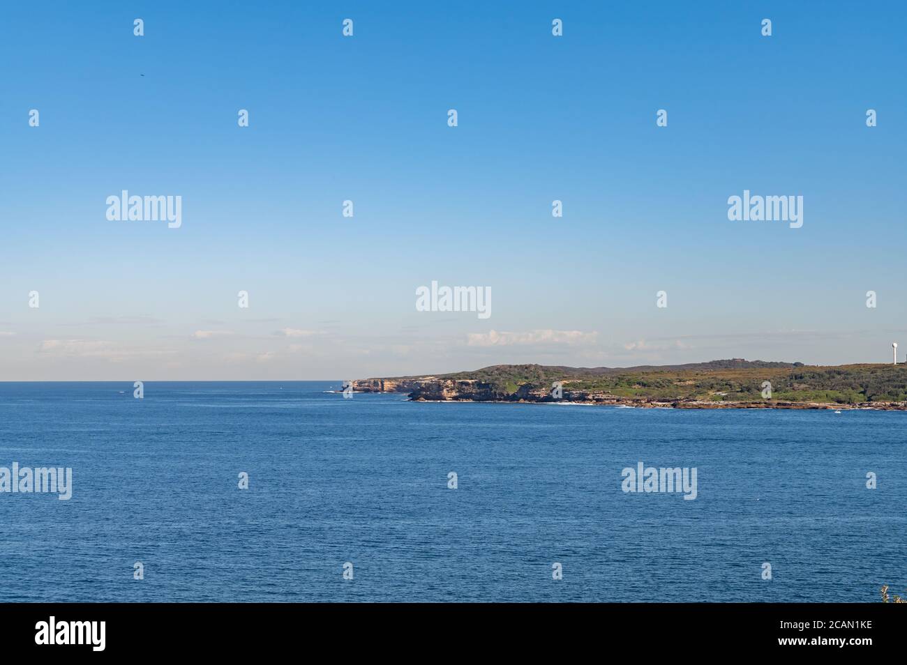 View of Kamay Botany Bay National Park and Blue Ocean Water on a sunny ...