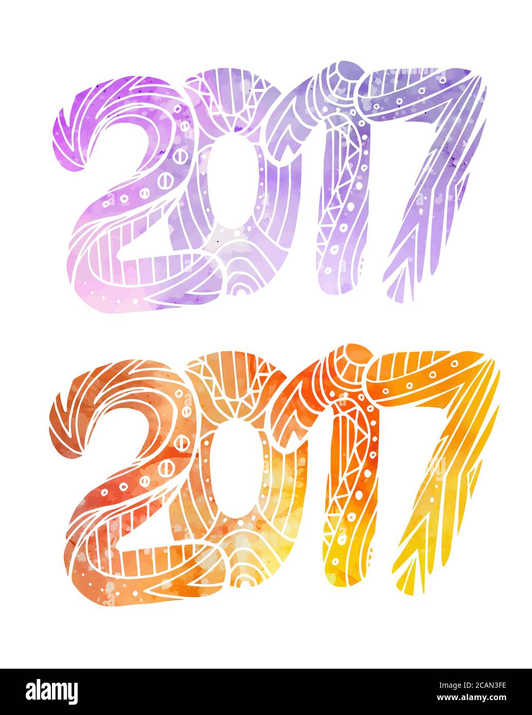 2017 numbers Stock Vector Images - Alamy