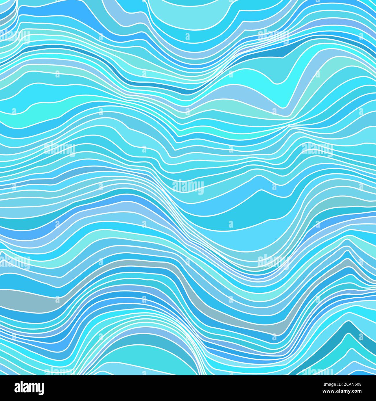 Abstract wavy sea striped background for your creativity Stock Vector