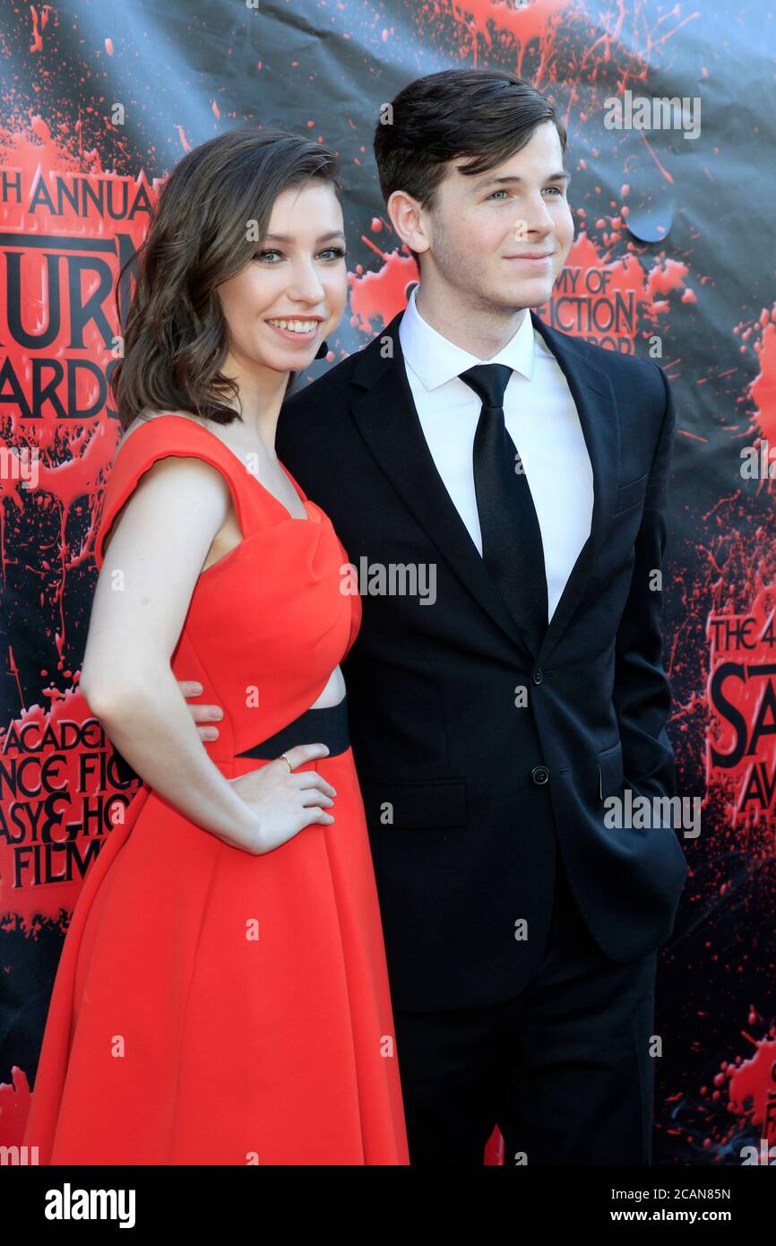 LOS ANGELES - JUN 27: Katelyn Nacon, Chandler Riggs at the Saturn