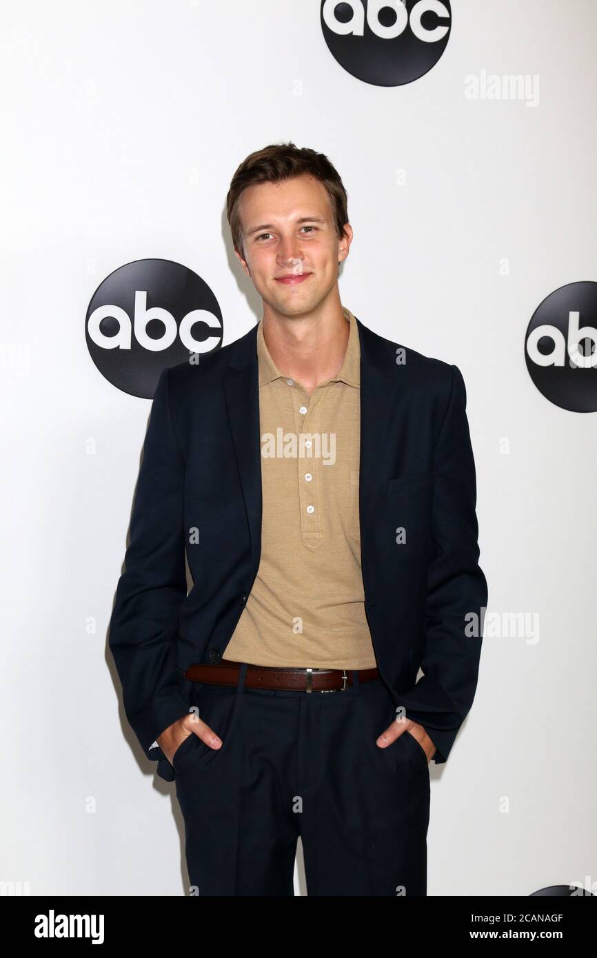 Sam Straley Serious LOS ANGELES - AUG 7: Sam Staley at the ABC TCA Party- Summer 2018 at ...