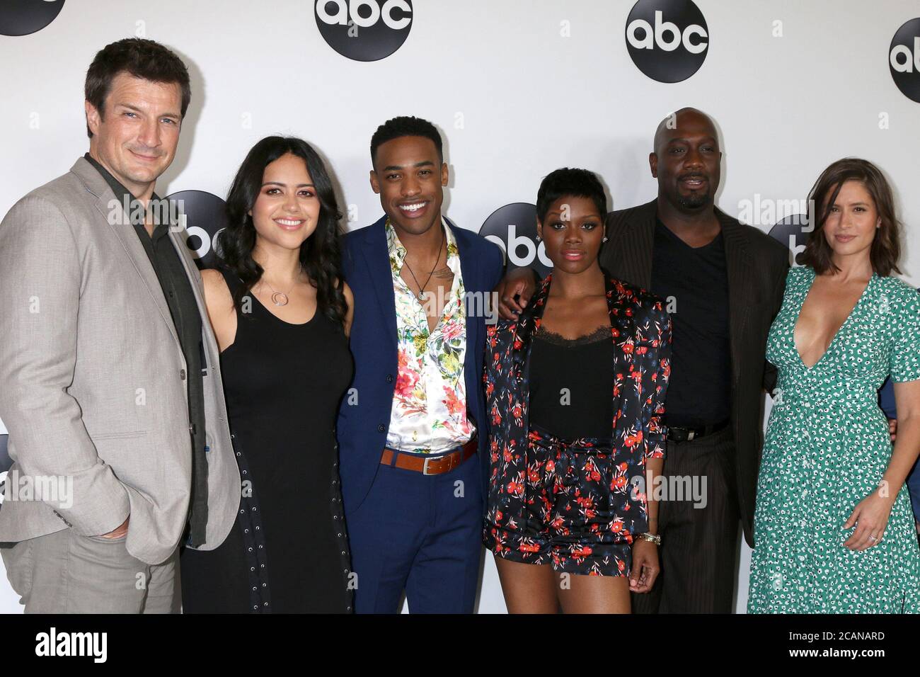 LOS ANGELES - AUG 7: Nathan Fillion, Alyssa Diaz, Titus Makin Jr, Afton