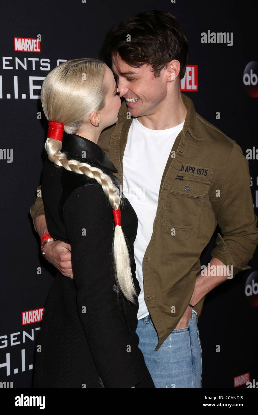 Los Angeles Feb 24 Dove Cameron Thomas Doherty At Marvel S Agents Of S H I E L D 100th Episode Party At Ohm Nightclub On February 24 18 In Los Angeles Ca Stock Photo Alamy