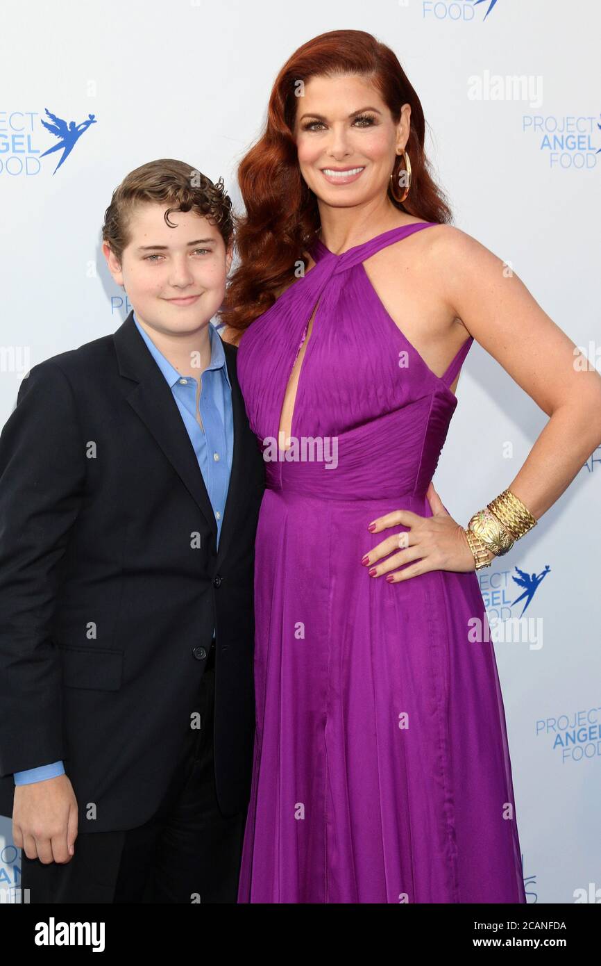 LOS ANGELES AUG 18 Roman Walker Zelman, Debra Messing at the Angel