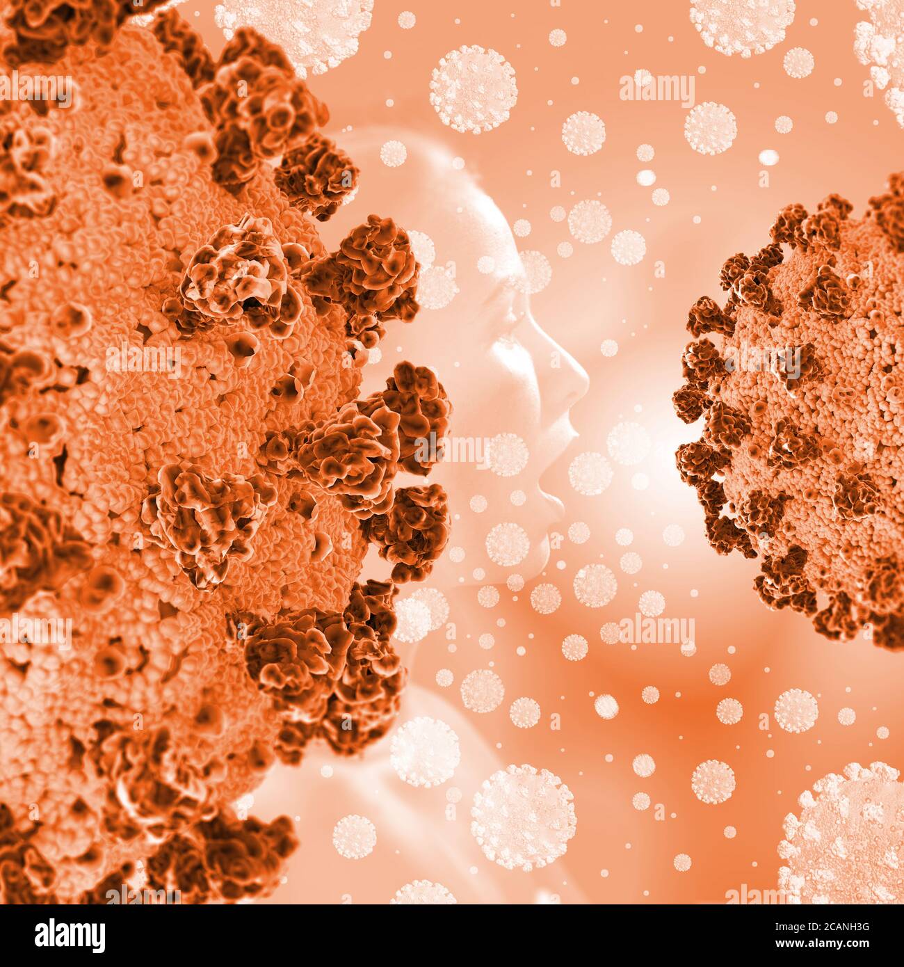 Illustration of a sars cov 2 virion hi-res stock photography and images ...