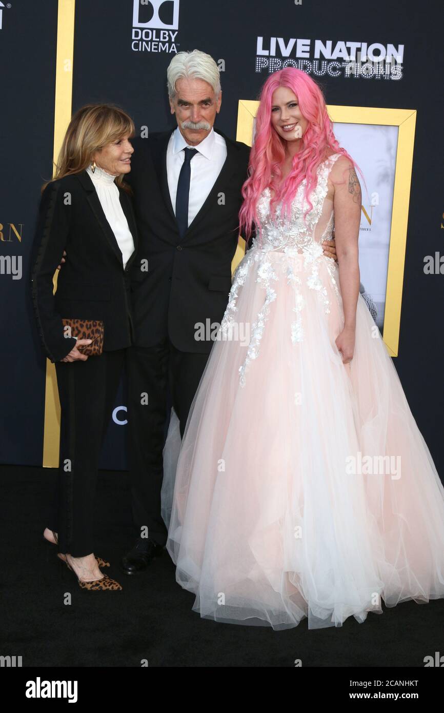 LOS ANGELES - SEP 24:  Katharine Ross, Sam Elliott Cleo Rose Elliott at the 'A Star is Born' LA Premiere at the Shrine Auditorium on September 24, 2018 in Los Angeles, CA Stock Photo