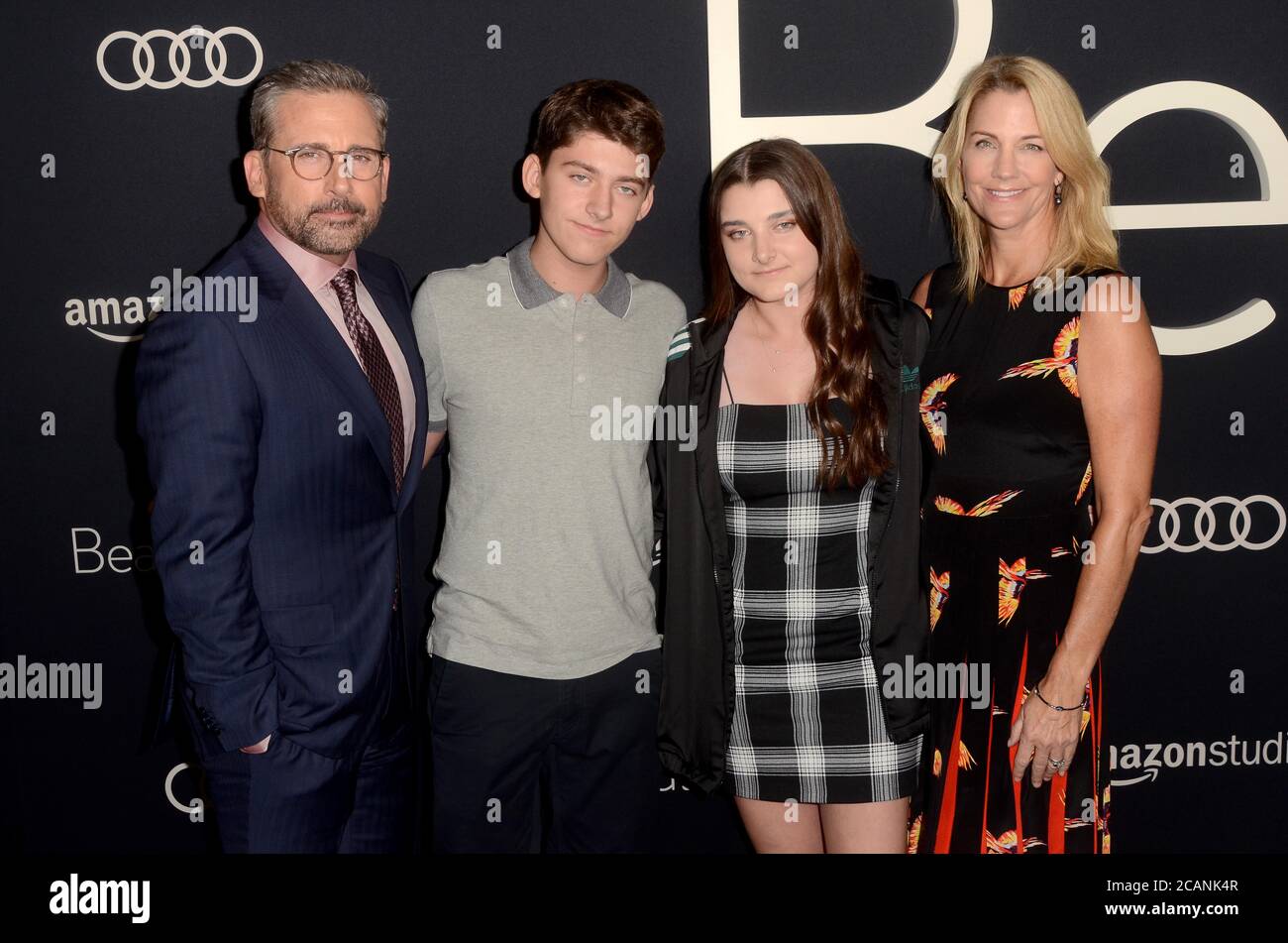 LOS ANGELES - OCT 8: Steve Carell, family at the "Beautiful Boy