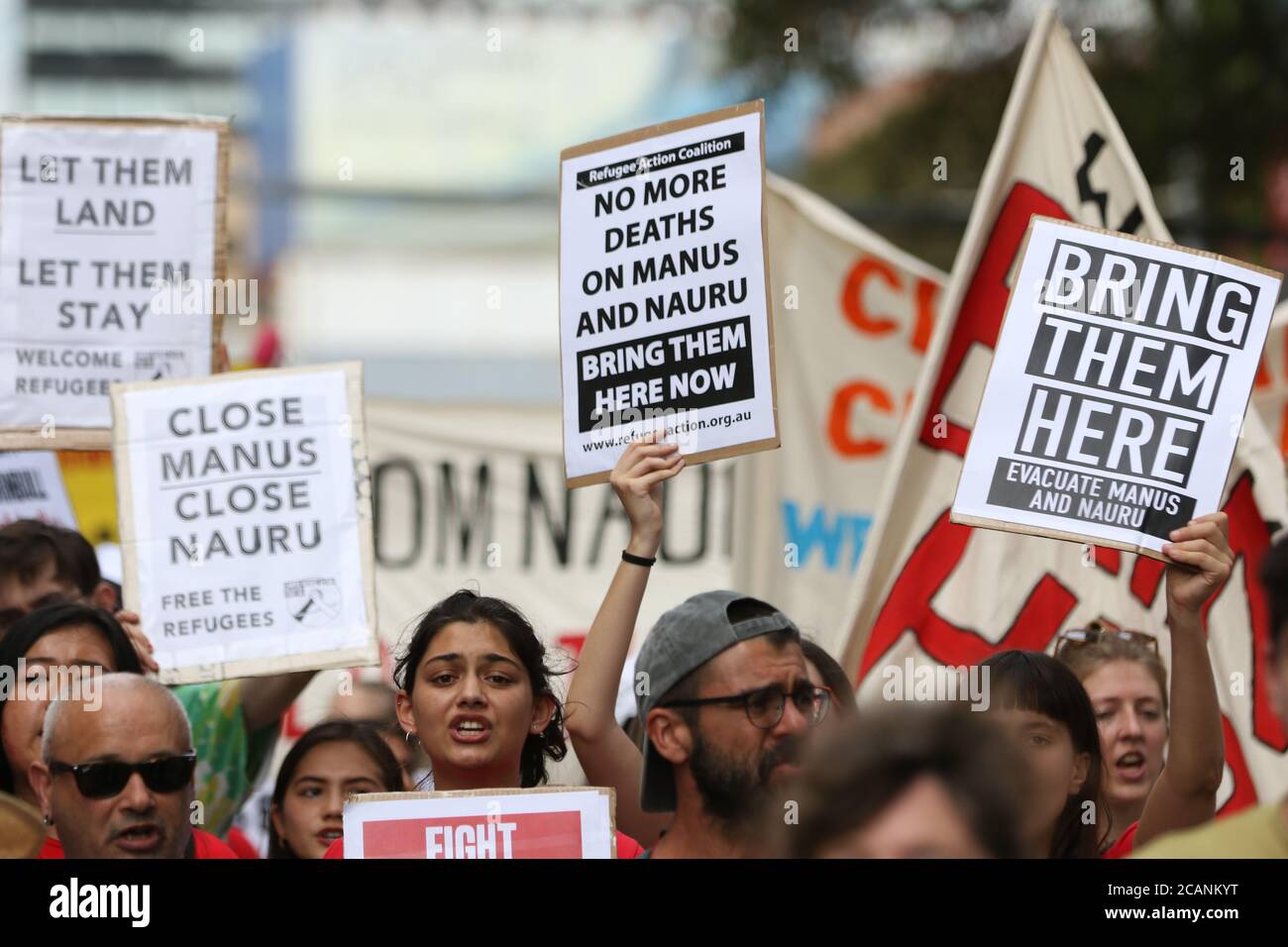 Refugee Rally Palm Sunday refugee rally in Sydney, Australia Stock Photo - Alamy