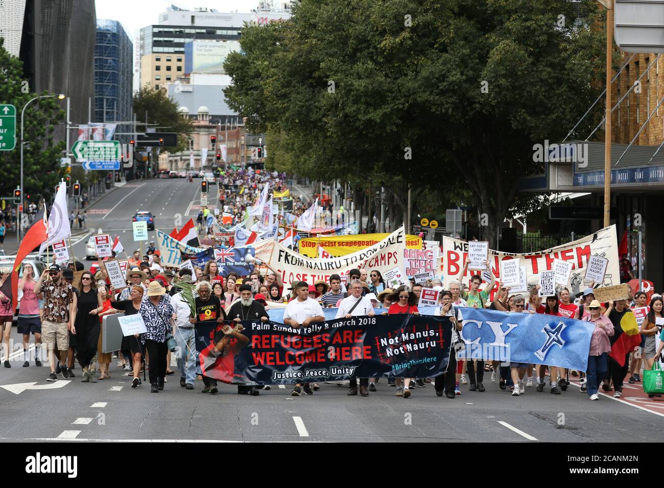 Refugee Rally Palm Sunday refugee rally in Sydney, Australia Stock Photo - Alamy