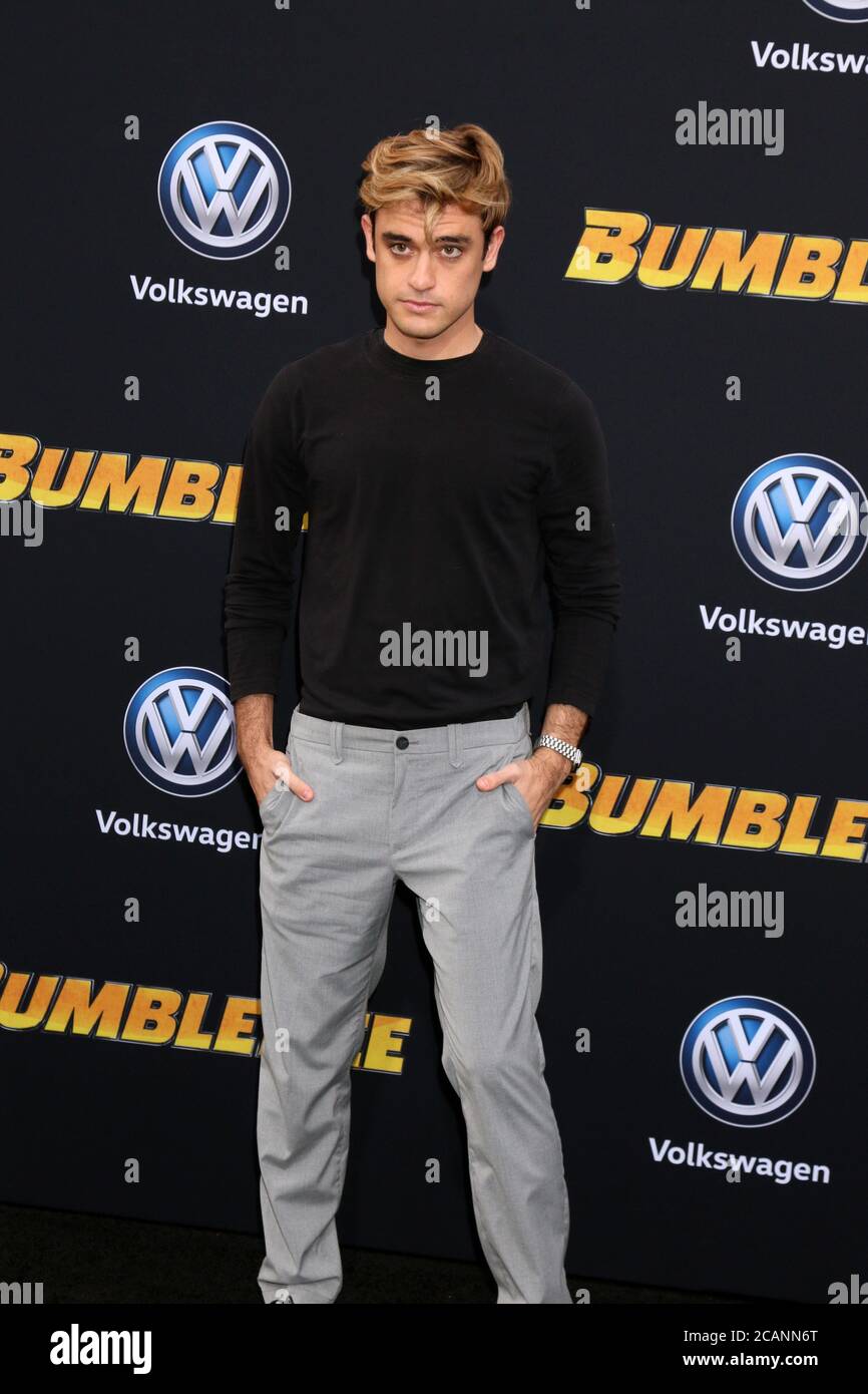 LOS ANGELES - DEC 9: Sebastian Genta at the "Bumblebee" World Premiere
