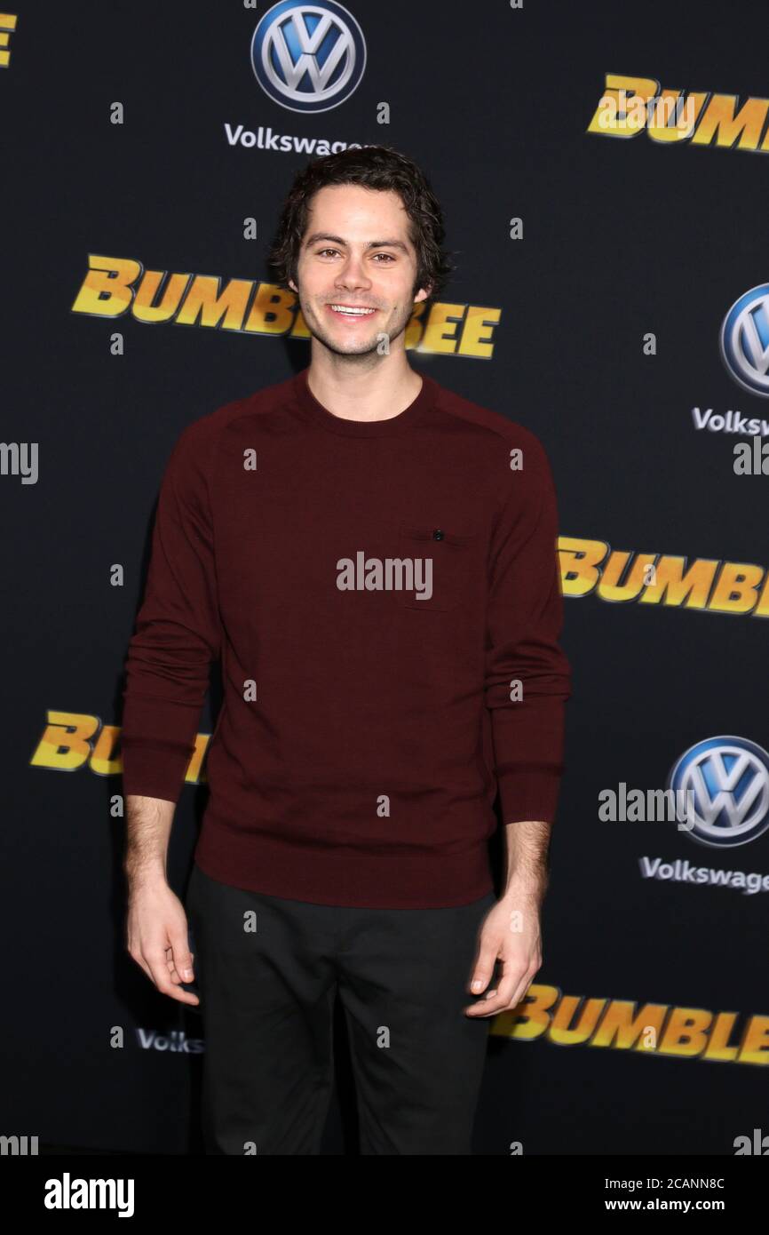 LOS ANGELES DEC 9 Dylan O'Brien at the "Bumblebee" World Premiere at
