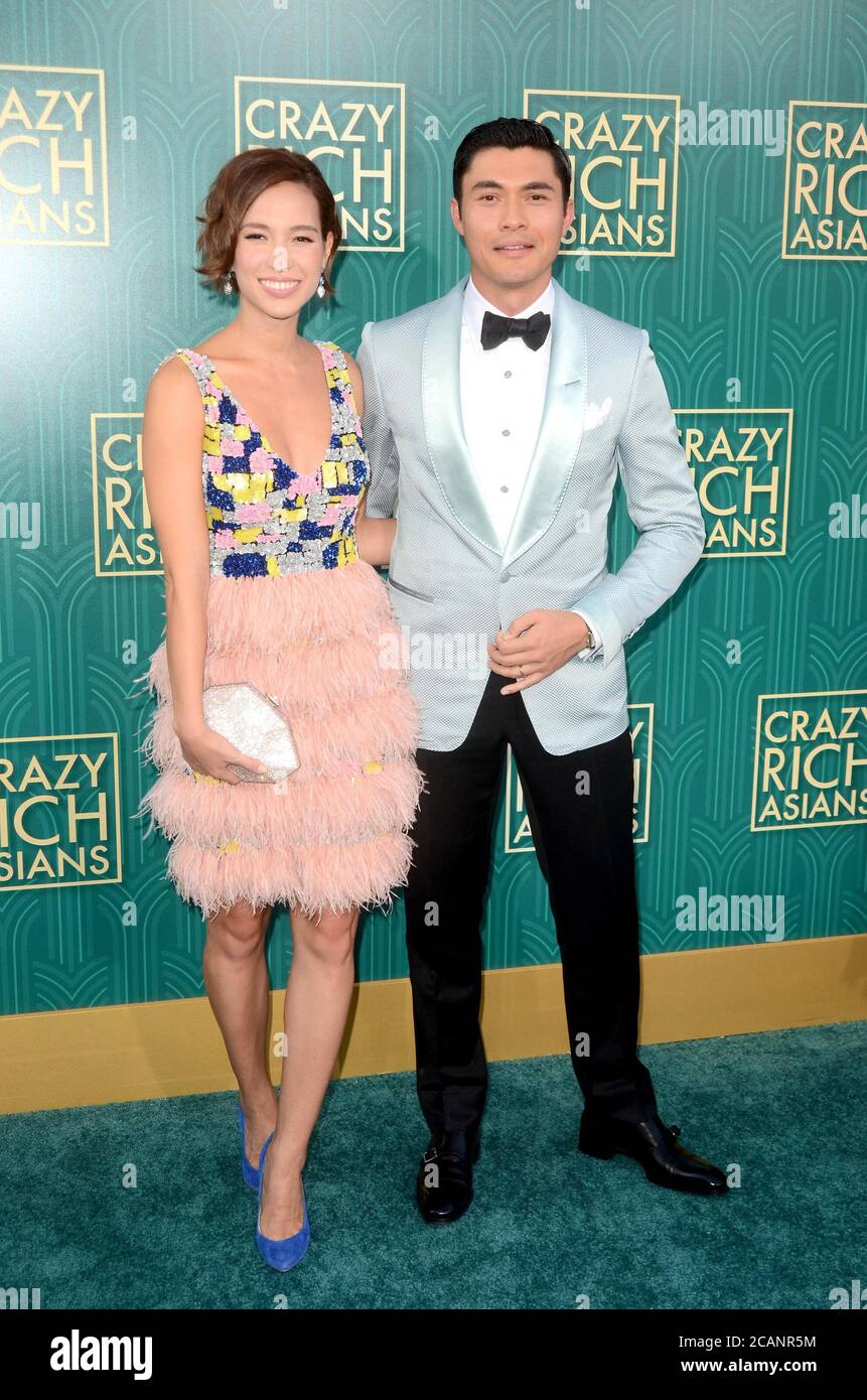 LOS ANGELES - AUG 7: Liv Lo, Henry Golding at the "Crazy Rich Asians