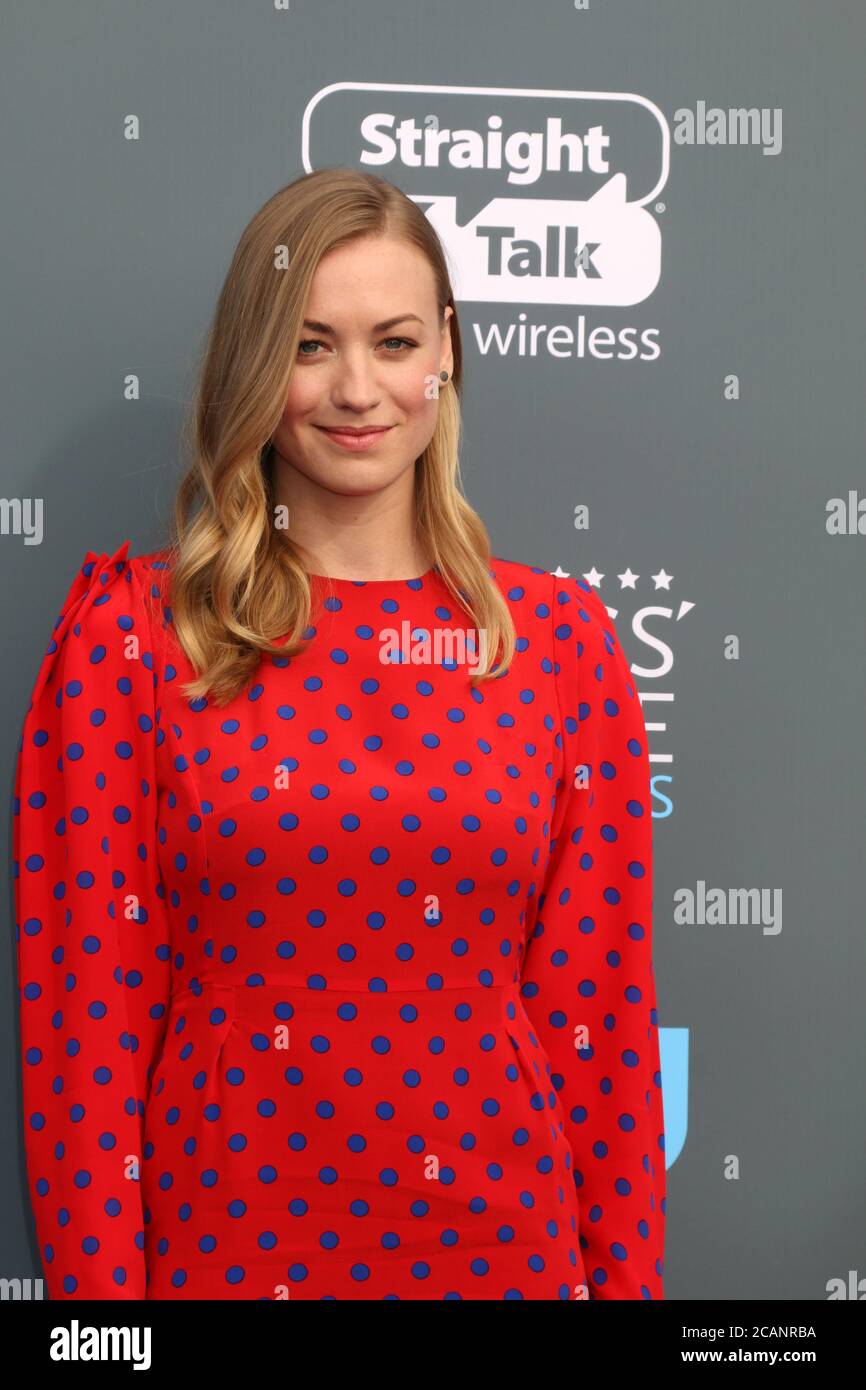 LOS ANGELES - JAN 11: Yvonne Strahovski at the 23rd Annual Critics