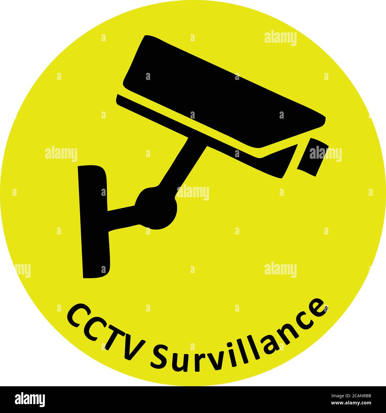 CCTV Camera Surveillance Logo Stock Vector