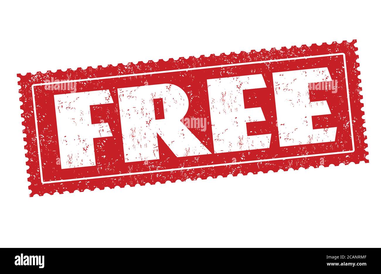 Free sign or stamp on white background, vector illustration Stock ...