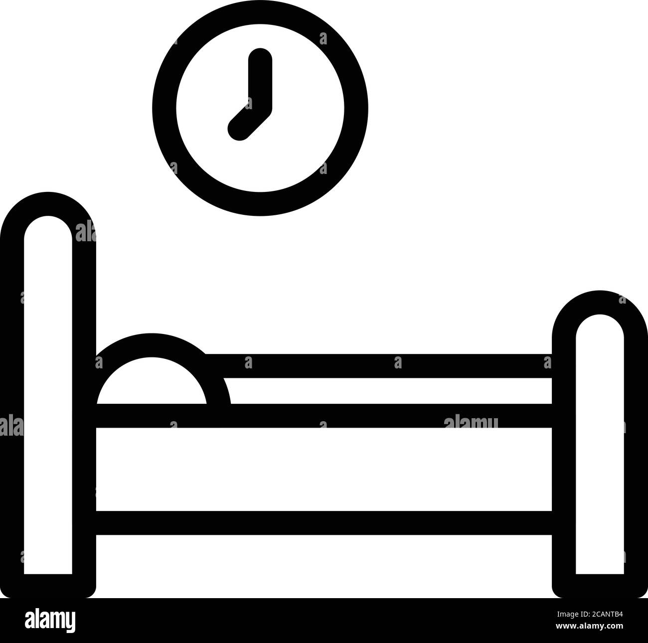 Bed time icon, outline style Stock Vector Image & Art - Alamy