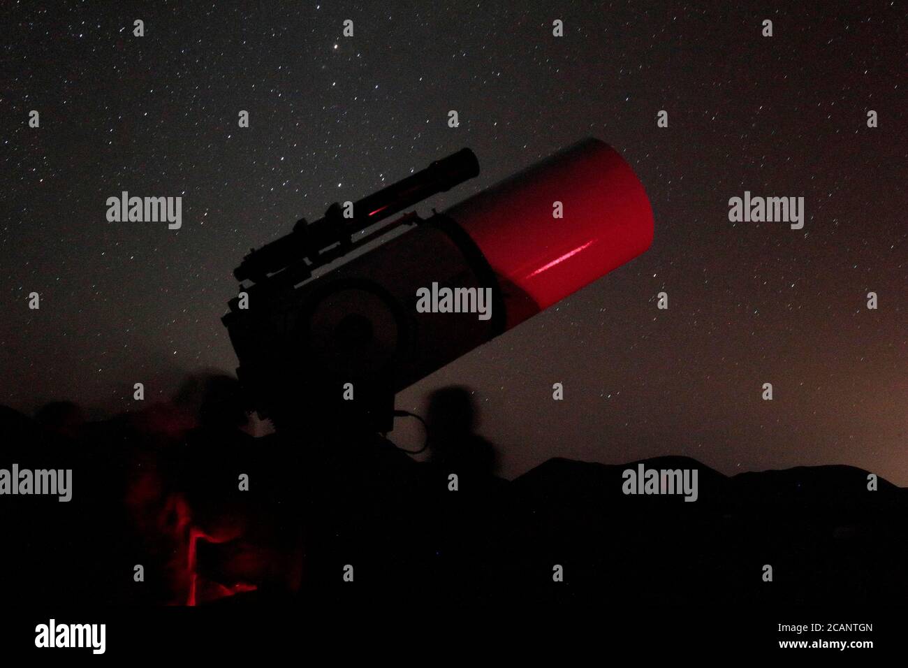 “Astronomy Tourism” - Observatorio del Pangue, near Vicuna, La Serena, central Chile 12 Oct 2017 Stock Photo