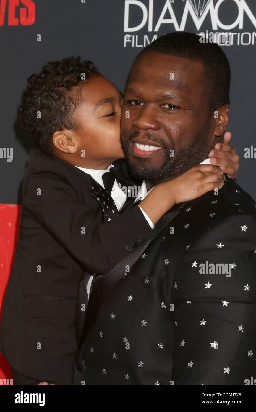 Los Angeles Jan 17 Curtis Jackson 50 Cent Sire Jackson At The Den Of Thieves Premiere At Regal La Live Theaters On January 17 18 In Los Angeles Ca Stock Photo Alamy