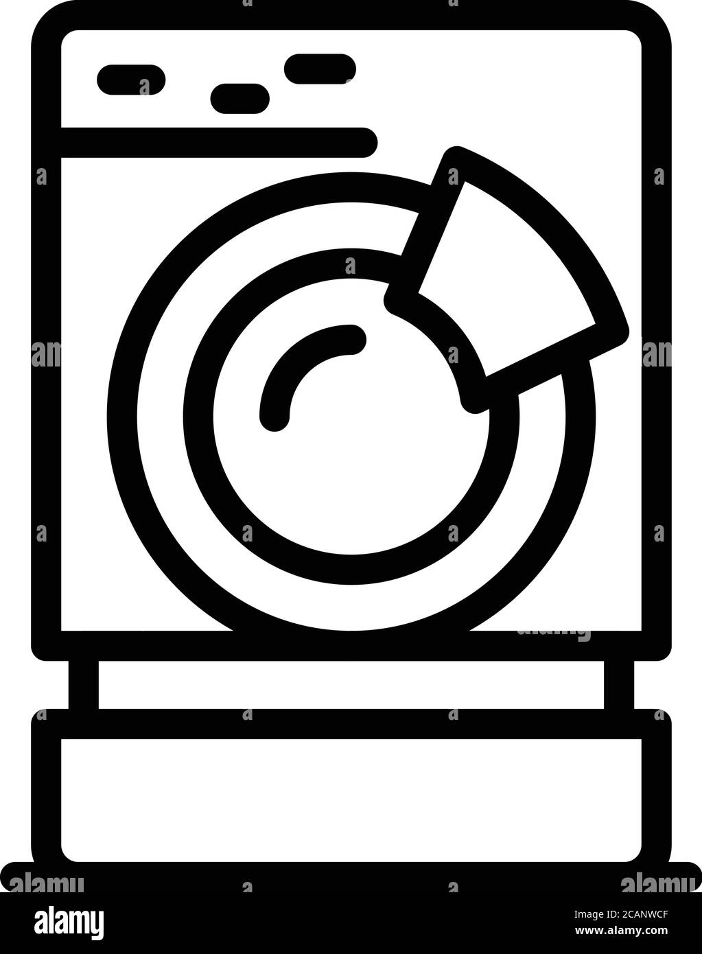 Clean washing machine icon, outline style Stock Vector Image & Art - Alamy