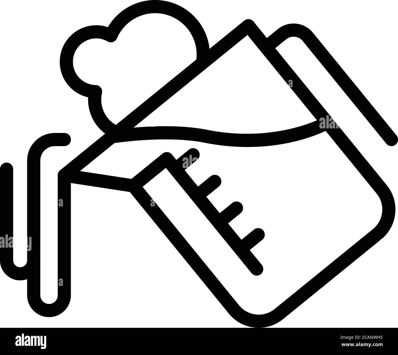 Hot cleaning water icon, outline style Stock Vector Image & Art - Alamy