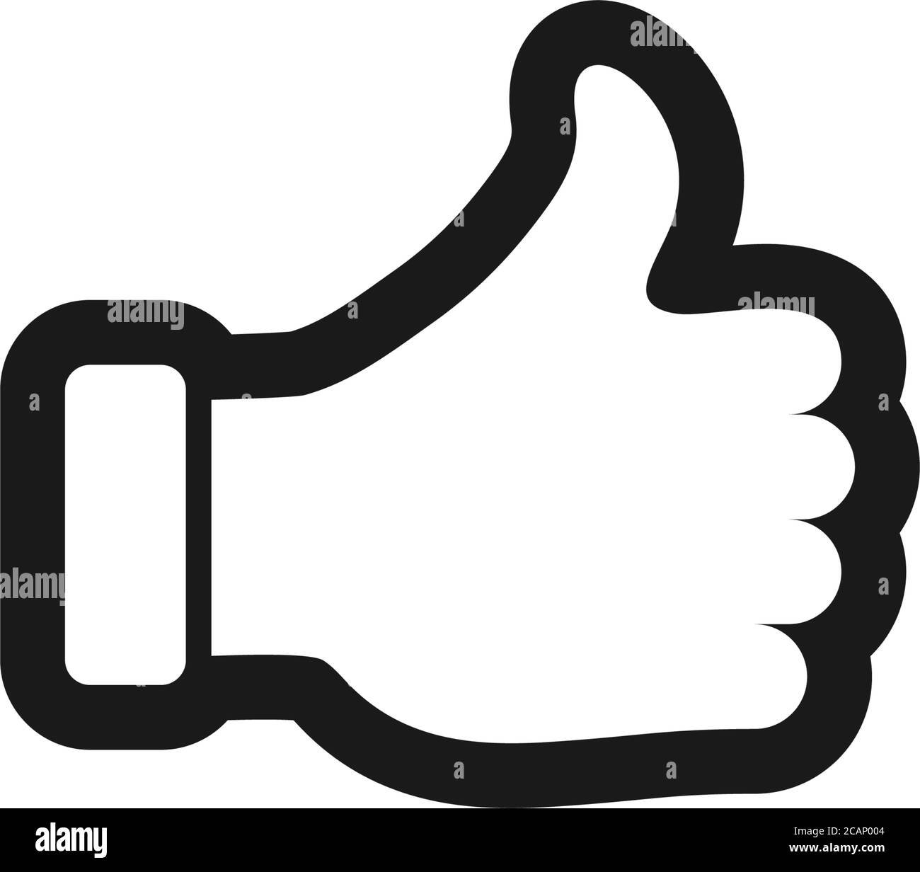 Thumb up icon design template vector isolated Stock Vector