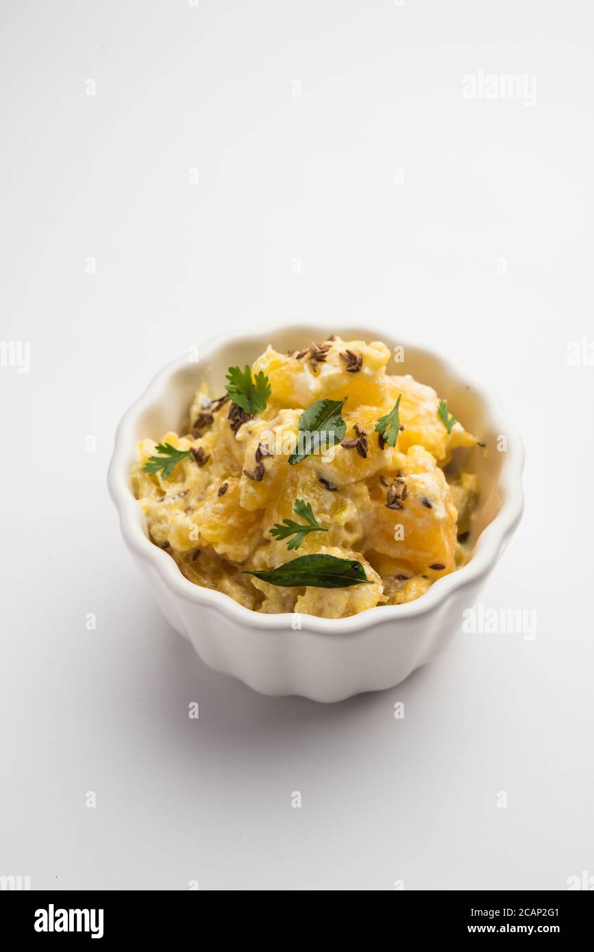 Red Pumpkin or Kaddu ka Raita known as Lal Bhoplyache Bharit in Marathi ...