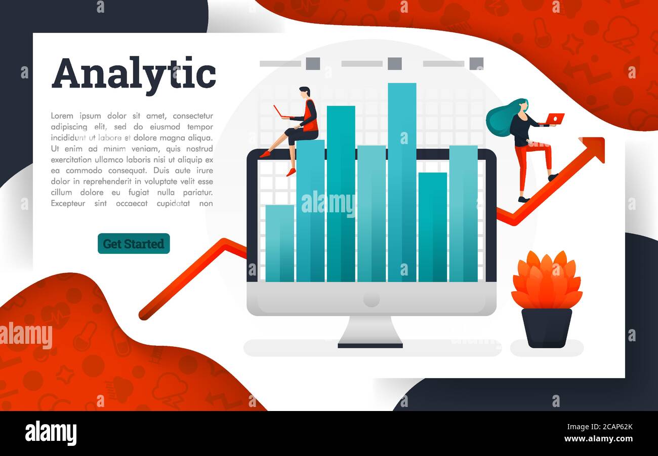 Analysis business management research solution Stock Vector
