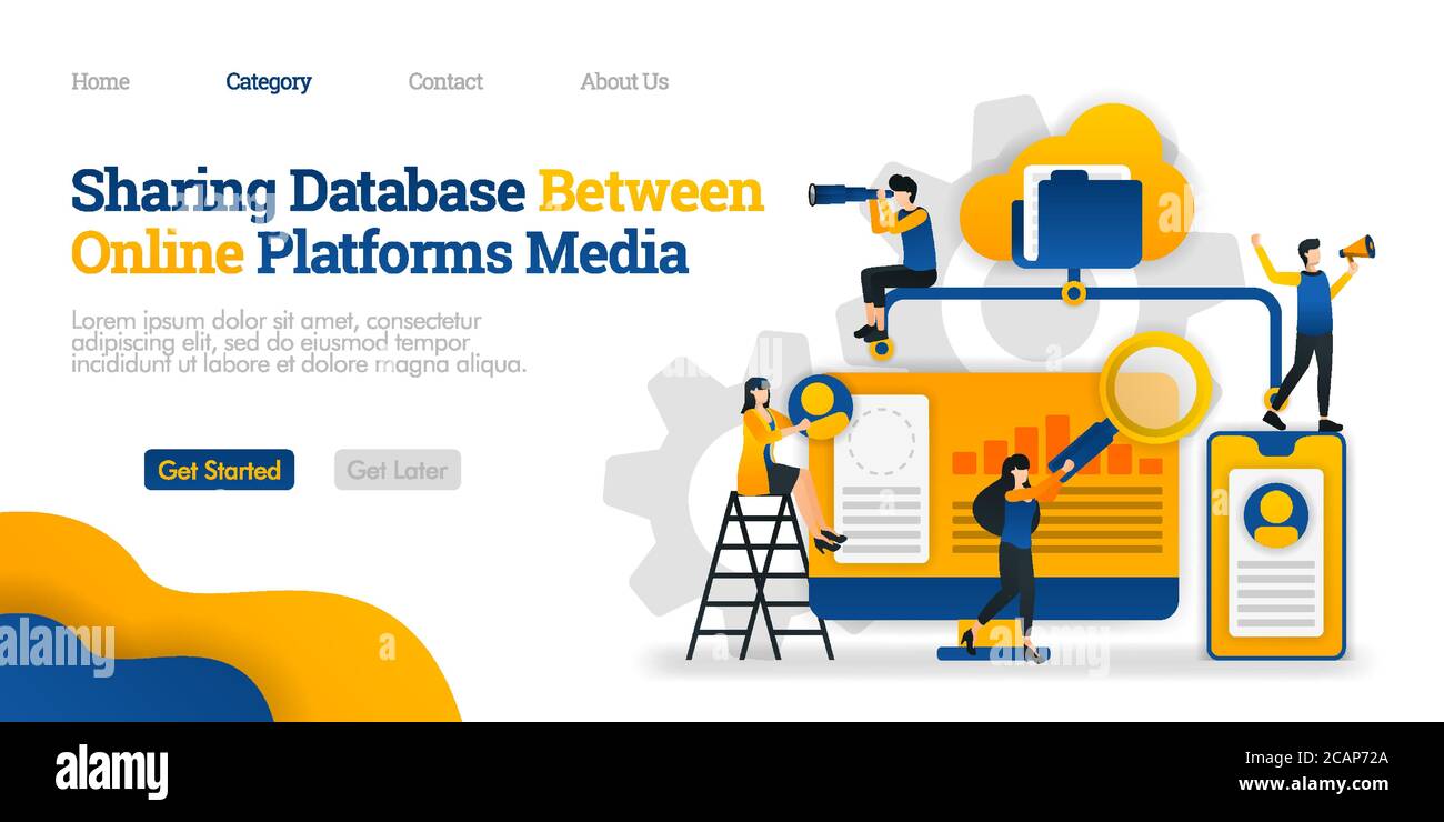 Sharing Database Between Online Media Platforms. access files from through many platforms